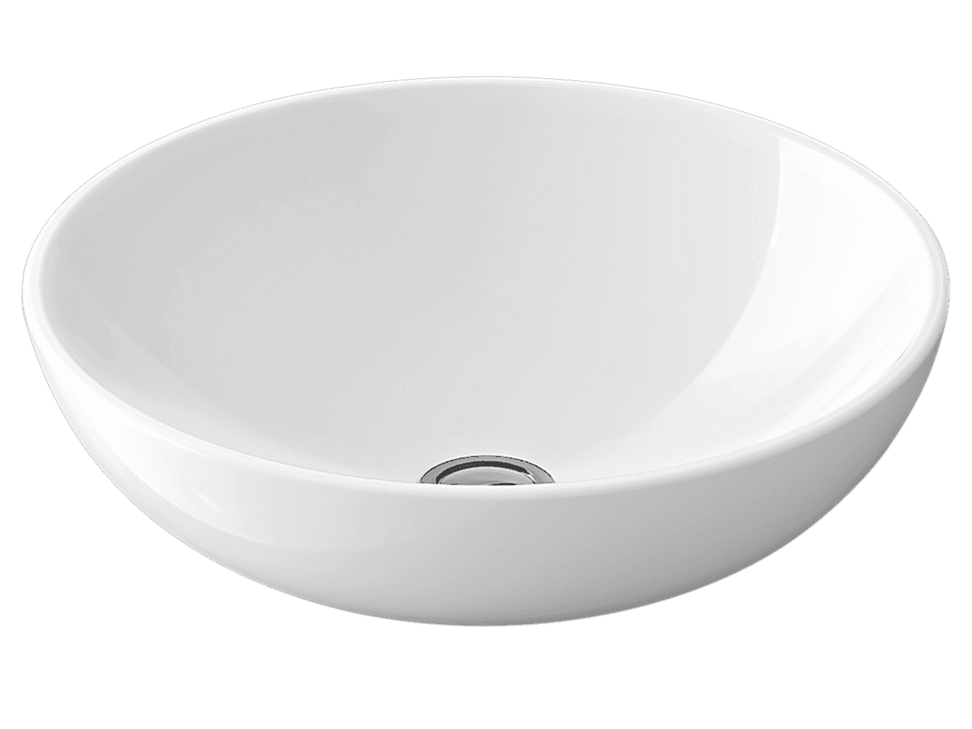 Daire Tezgah Üstü Lavabo Deliksiz