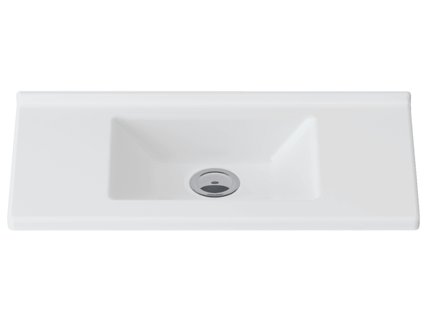 Slim Merkür 28x50 cm Dolap Uyumlu Lavabo (Deliksiz)