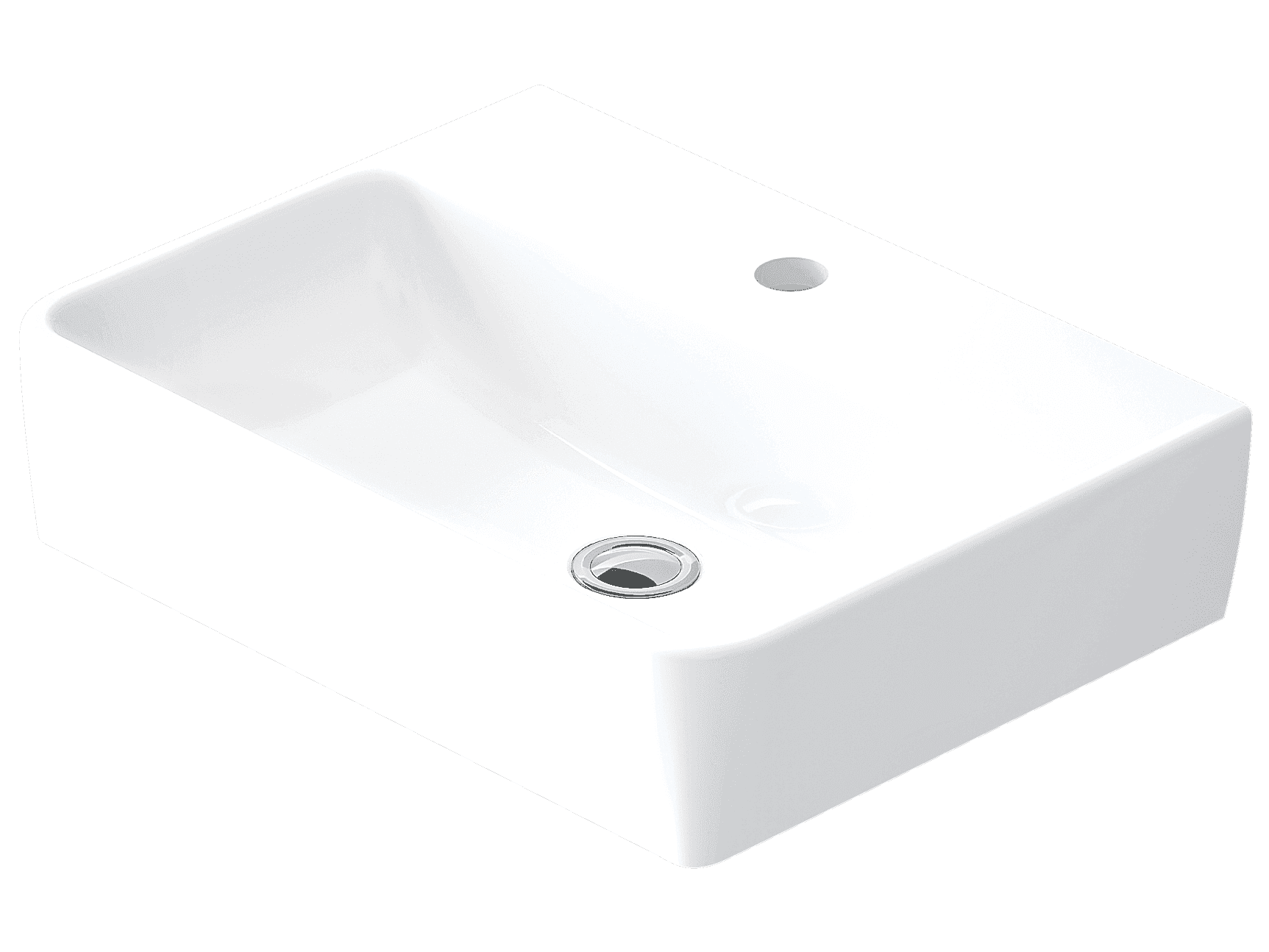 Dikdörtgen Tezgah Üstü Lavabo (40x55)